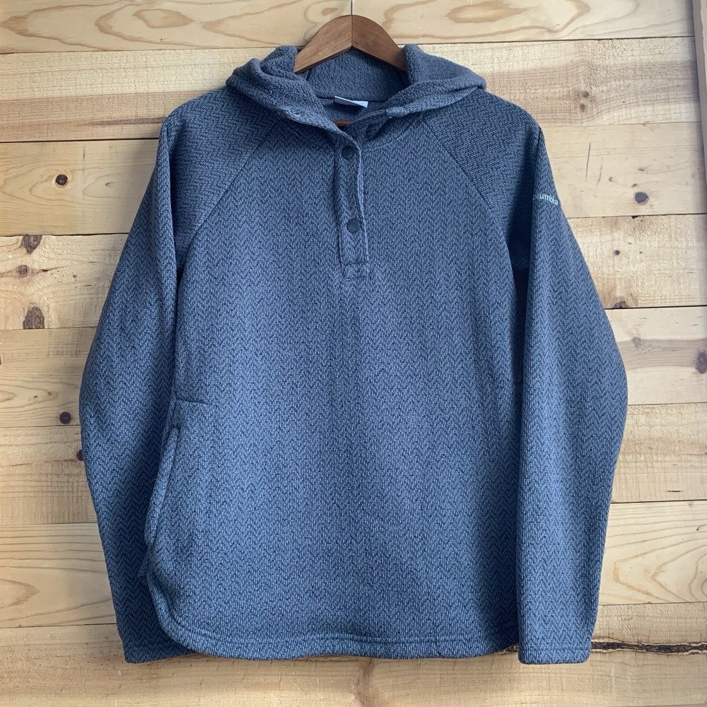 Columbia Darling Days Hoodie Sweatshirt Womens M Gray Pullover Outdoor Active